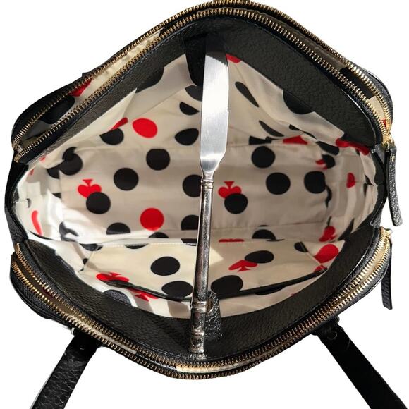 Kate Spade - Grove Court Lainey, 3 compartment handbag, Black Leather - Picture 10 of 14